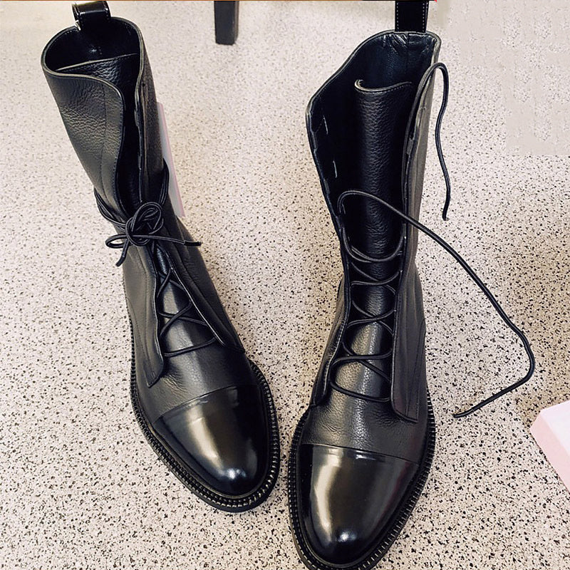 VIREO | Bottines Moto A Talon Bas