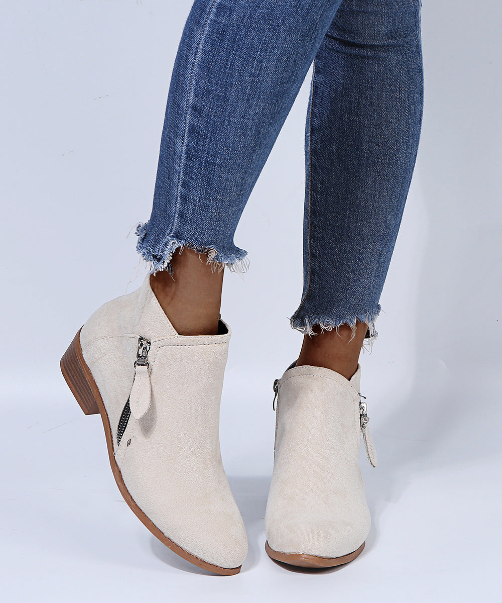 Bottes Courtes En Daim