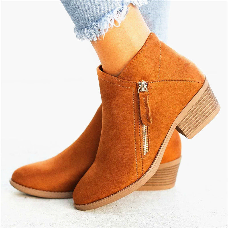 Bottes Courtes En Daim