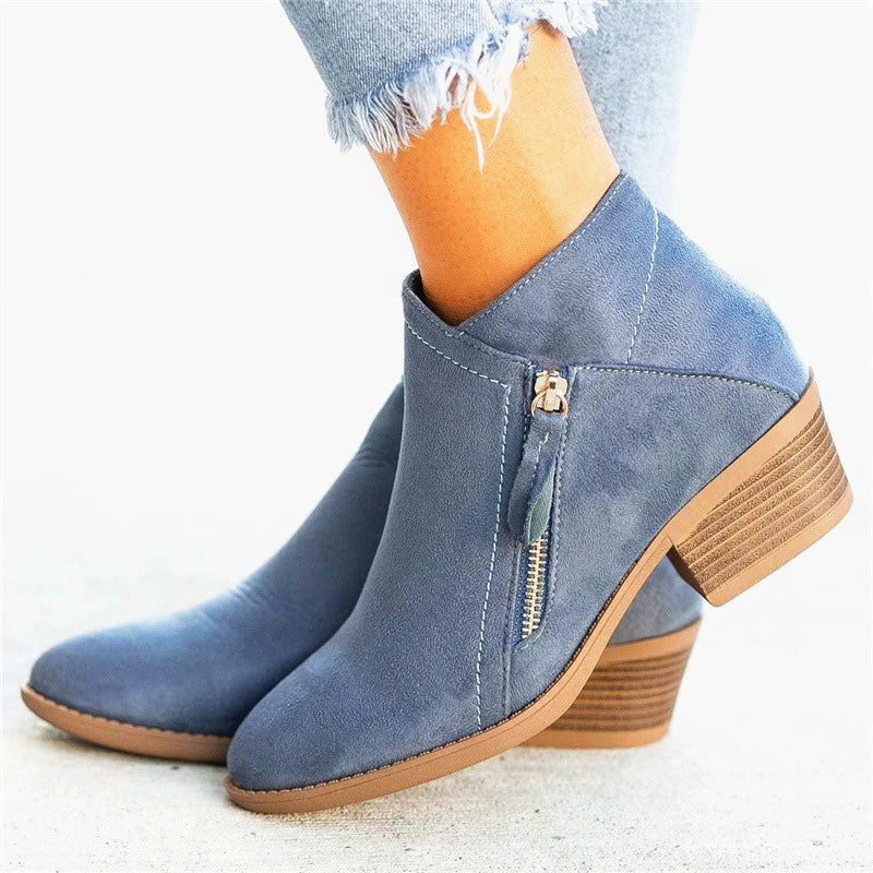 Bottes Courtes En Daim