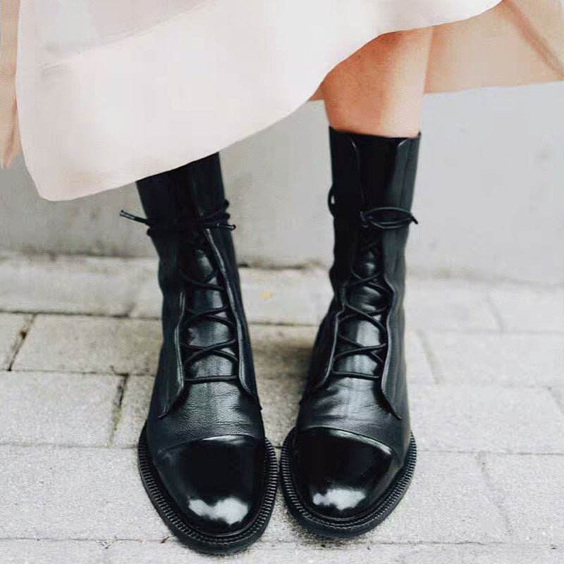 VIREO | Bottines Moto A Talon Bas