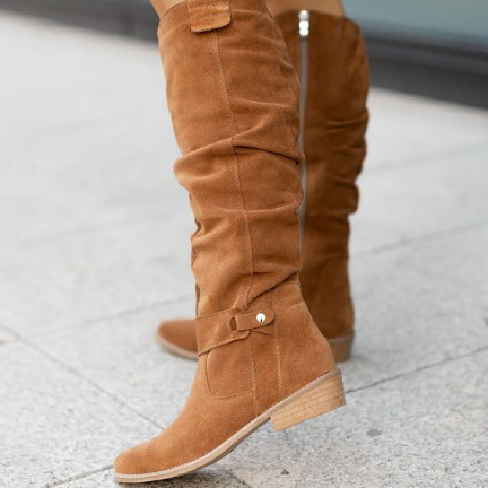 Bottes Hautes En Daim