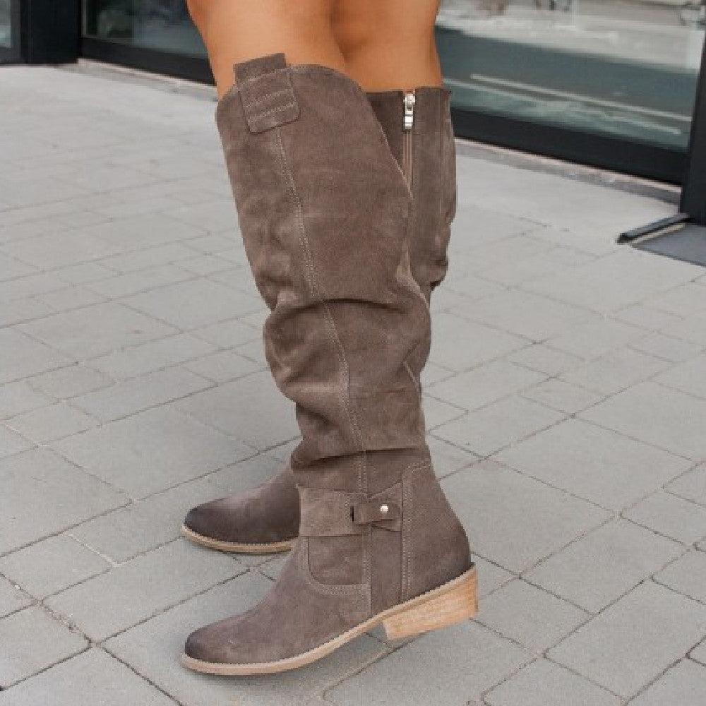 Bottes Hautes En Daim