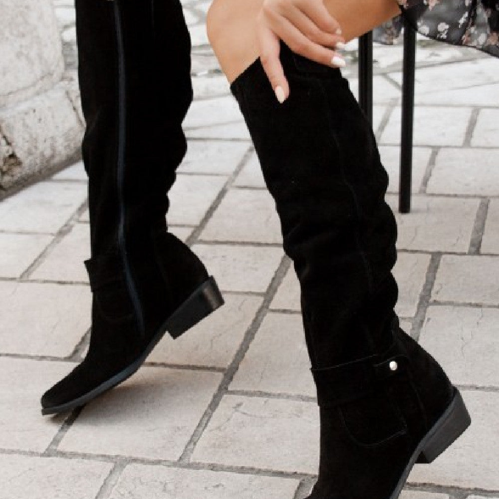 Bottes Hautes En Daim