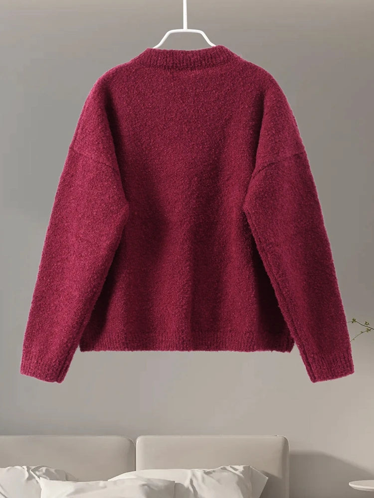 Cardigan en Tricot Solide