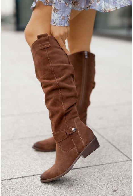 Bottes Hautes En Daim