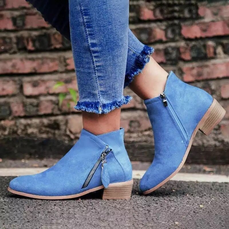 Bottes Courtes En Daim