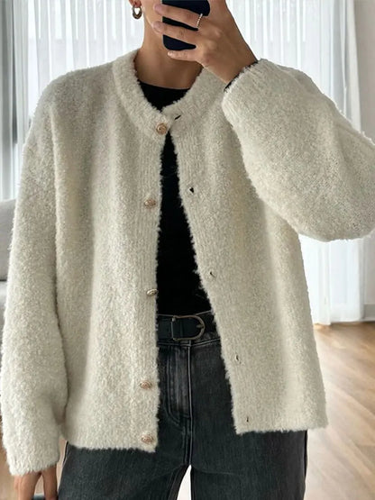 Cardigan en Tricot Solide